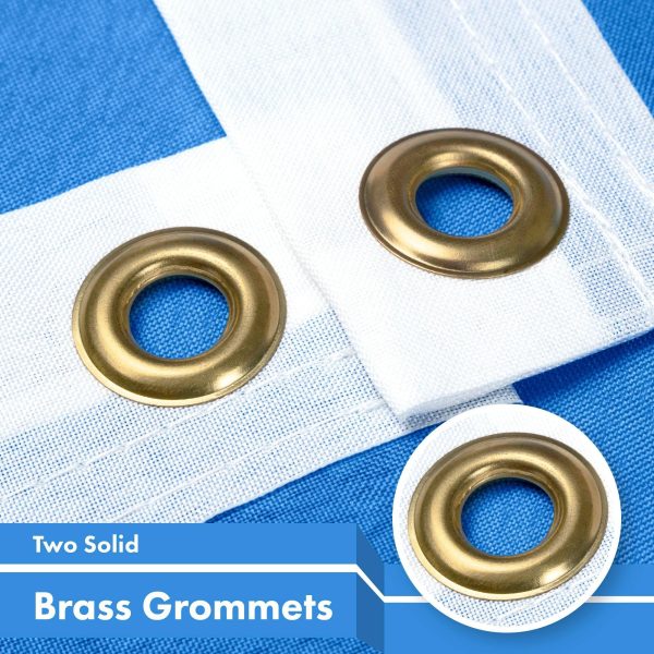 G128 10 Pack: Somalia (Somali) Flag | 3x5 feet | Printed 150D Indoor/Outdoor, Vibrant Colors, Brass Grommets, Quality Polyester, Much Thicker More Durable Than 100D 75D Polyester - Image 2