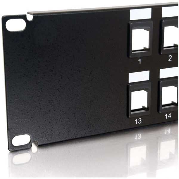 C2G 24-Port Blank Keystone/Multimedia Patch Panel - Image 5