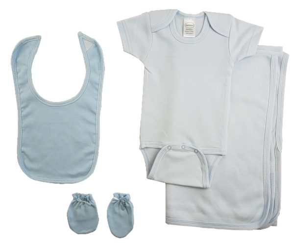 Blue 4 Piece Baby Clothes Set Cs_0181