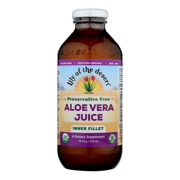 Lily of the Desert - Organic Aloe Vera Juice Inner Fillet - 16 fl oz - Image 2