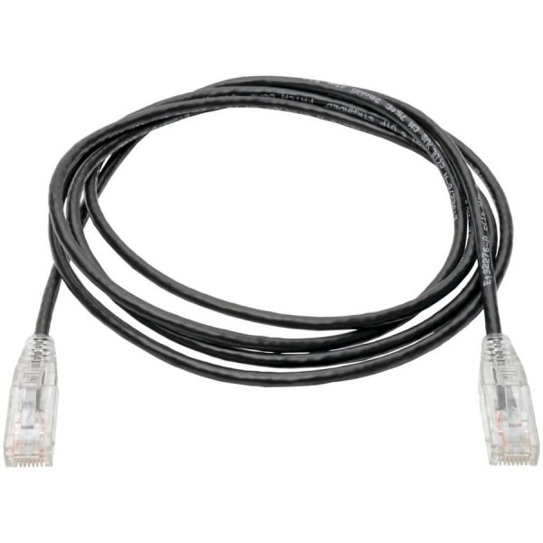 Eaton Tripp Lite Series Cat6 Gigabit Snagless Slim UTP Ethernet Cable (RJ45 M/M), PoE, Black, 7 ft. (2.13 m) - Image 2
