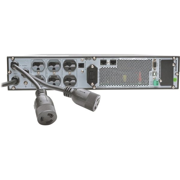 Eaton Tripp Lite Series 208/240V 3000VA 2.7kW Double-Conversion UPS - 8 Outlets, Extended Run, Card Slot, LCD, USB, DB9, 2U - Image 7