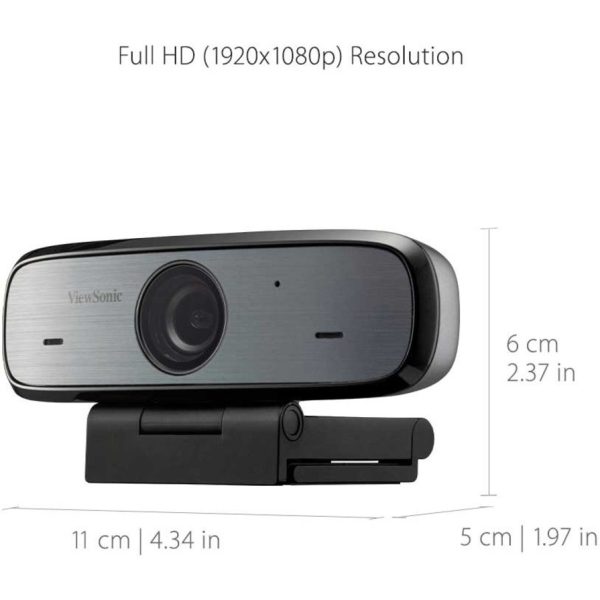ViewSonic VB-CAM-002 Video Conferencing Camera - 30 fps - Black, Silver - Micro USB - Image 10