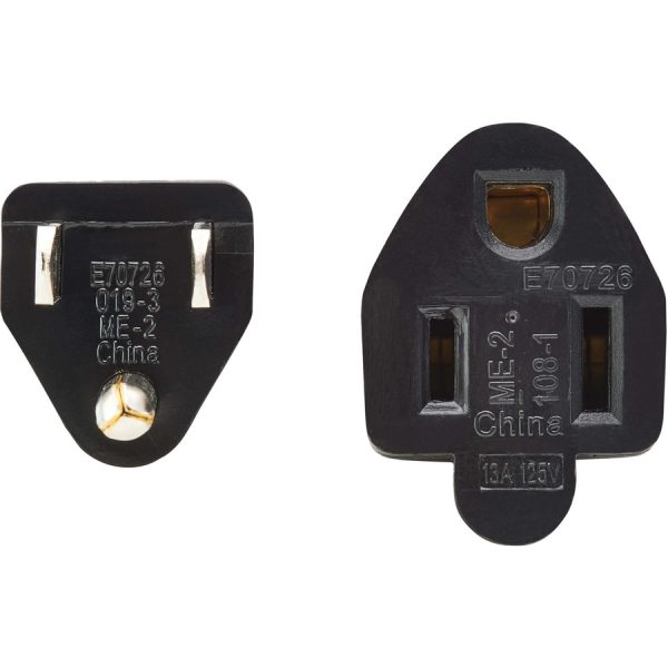 Eaton Tripp Lite Series Power Extension Cord, NEMA 5-15P to NEMA 5-15R - 13A, 120V, 16 AWG, 10 ft. (3 m), Black - Image 3