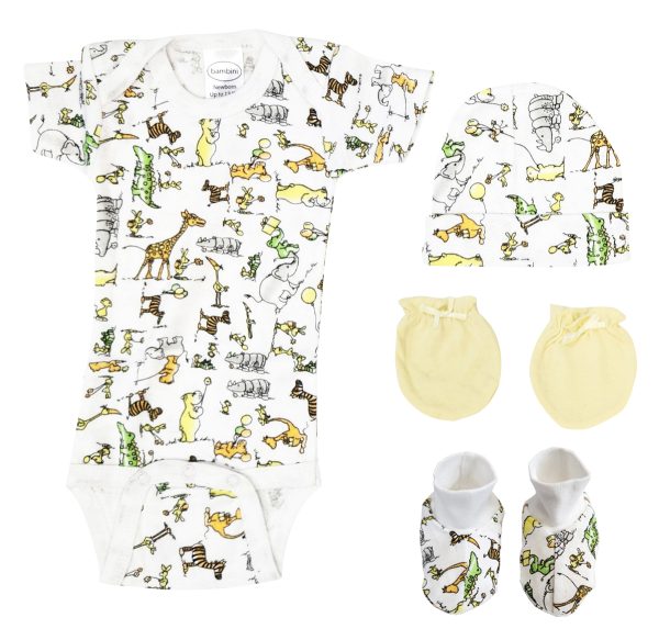 Unisex Newborn Baby 4 Pc  Sets Nc_0566