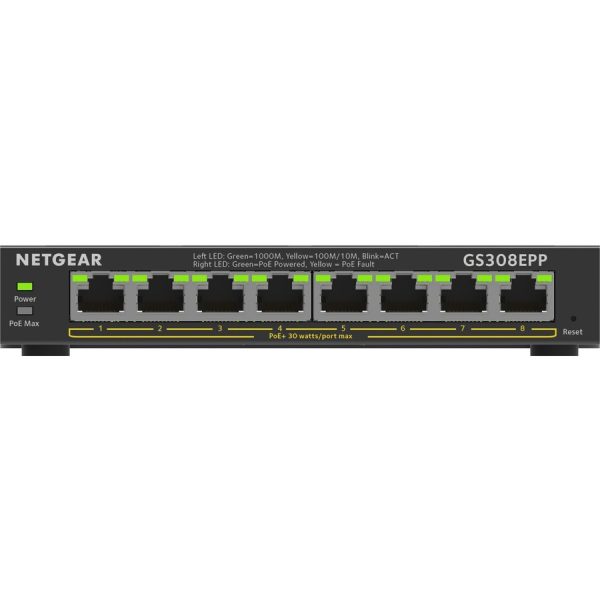 Netgear 8-Port Gigabit Ethernet PoE+ Smart Managed Plus Switch - Image 6