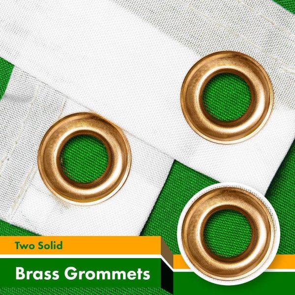 G128 10 Pack: Erin Go Bragh Flag | 3x5 Ft | LiteWeave Pro Series Printed 150D Polyester | Country Flag, Indoor/Outdoor, Vibrant Colors, Brass Grommets, Thicker and More Durable Than 100D 75D Polyester - Image 2