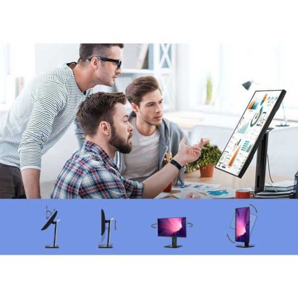 ViewSonic VG2756-4K 27 Inch IPS 4K Docking Monitor with 90W USB C, RJ45, HDMI, Display Port and 40 Degree Tilt Ergonomics for Home and Office - Image 8