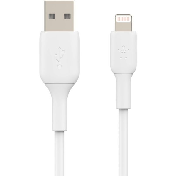 Belkin BoostCharge Lightning to USB-A Cable (15cm / 6in, White) - Image 3