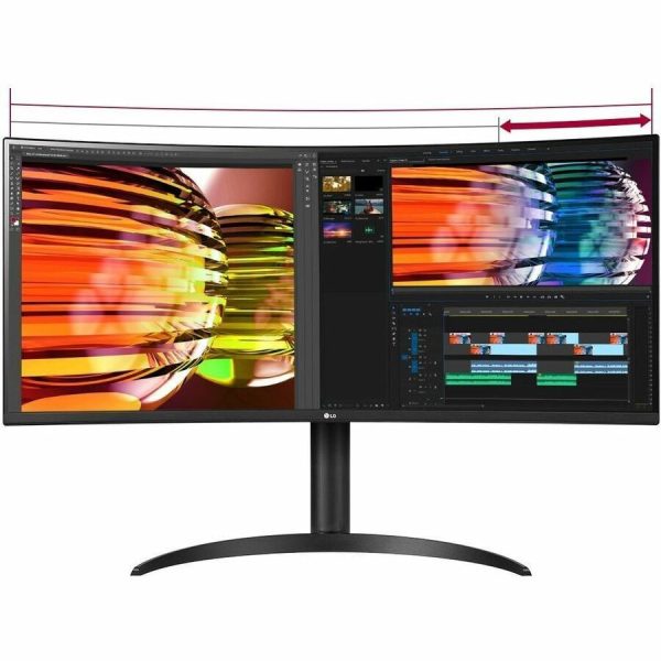 LG 34BP65C-B 34" Class UW-QHD Curved Screen LCD Monitor - Black - Image 6