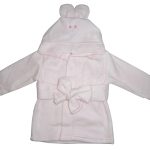 Fleece Robe With Hoodie Pink 965p