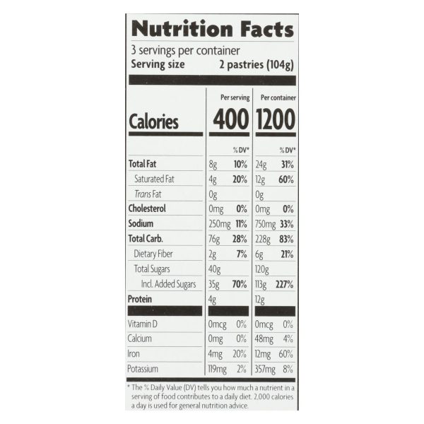 Nature's Path Organic Frosted Toaster Pastries - Buncha Blueberries - Case of 12 - 11 oz. - Image 2