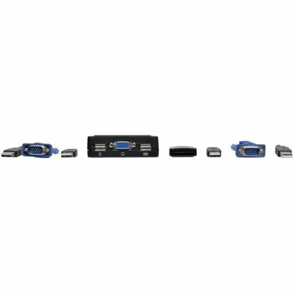 Eaton Tripp Lite Series 2-Port USB/VGA Cable KVM Switch with Cables and USB Peripheral Sharing - Image 4