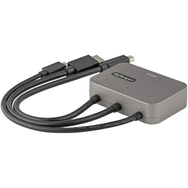 StarTech.com 3-in-1 Multiport to HDMI Adapter, 4K 60Hz USB-C, HDMI or Mini DP to HDMI Video Converter, Conference Room Digital AV Adapter - Image 5