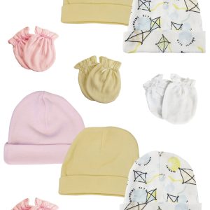Baby Girls Caps And Mittens (pack Of 12) Nc_0359