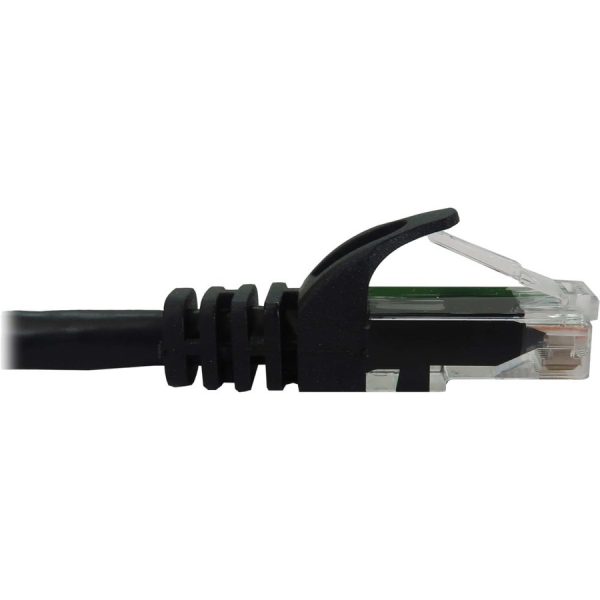 Eaton Tripp Lite Series Cat6a 10G Snagless Molded UTP Ethernet Cable (RJ45 M/M), PoE, Black, 50 ft. (15.2 m) - Image 3