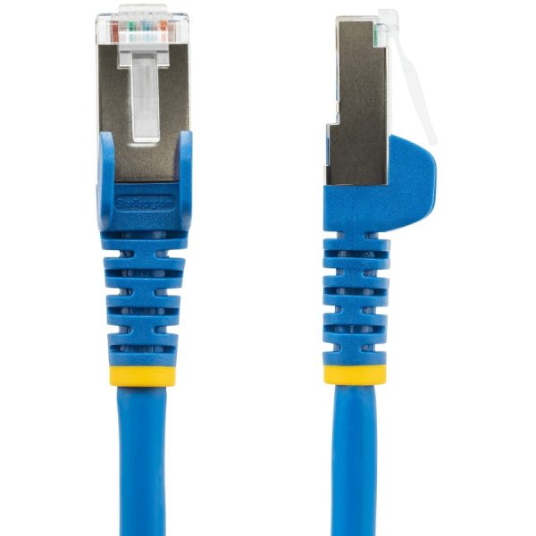 StarTech.com 4ft CAT6a Ethernet Cable, Blue Low Smoke Zero Halogen (LSZH) 10 GbE 100W PoE S/FTP Snagless RJ-45 Network Patch Cord - Image 2