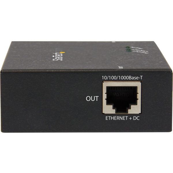 StarTech.com 1 Port Gigabit PoE+ Extender - 802.3at and 802.3af - 100 m (330 ft) - Power over Ethernet Extender - PoE Repeater Network Extender - Image 2