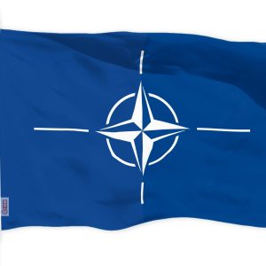 G128 North Atlantic Treaty Org NATO Flag | 3x5 Ft | LiteWeave Pro Series Printed 150D Polyester | Indoor/Outdoor, Vibrant Colors, Brass Grommets, Thicker and More Durable Than 100D 75D Polyester