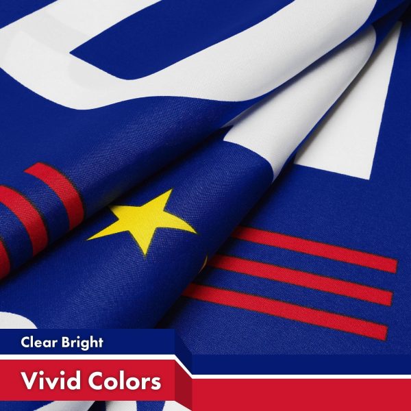 G128 2 Pack: DeSantis Election Make America Florida Flag | 3x5 Ft | LiteWeave Pro Series Printed 150D Poly | Election Flag, Vibrant Colors, Brass Grommets, Thicker and More Durable Than 100D 75D Poly - Image 3