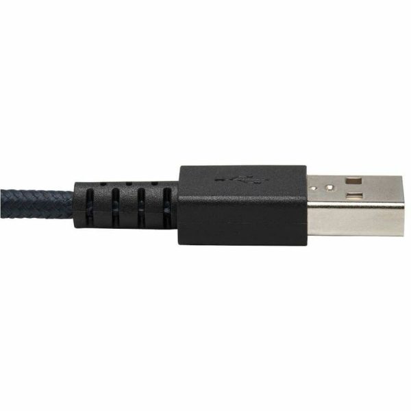Eaton Tripp Lite Series Heavy-Duty USB 2.0 USB-A to Micro-B Cable - M/M, UHMWPE and Aramid Fibers, Gray, 6 ft. (1.83 m) - Image 5