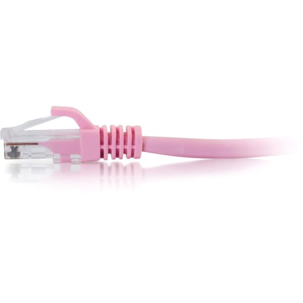 C2G 1ft Cat6 Ethernet Cable - Snagless Unshielded (UTP) - Pink - Image 2