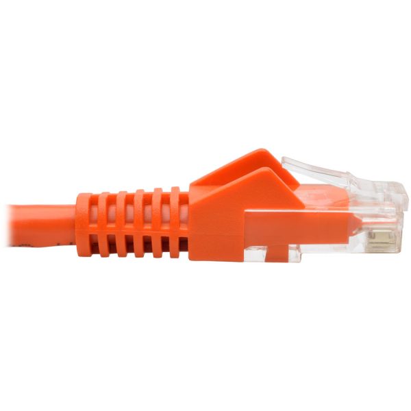 Eaton Tripp Lite Series Cat6 Gigabit Snagless Molded (UTP) Ethernet Cable (RJ45 M/M), PoE, Orange, 2 ft. (0.61 m) - Image 4