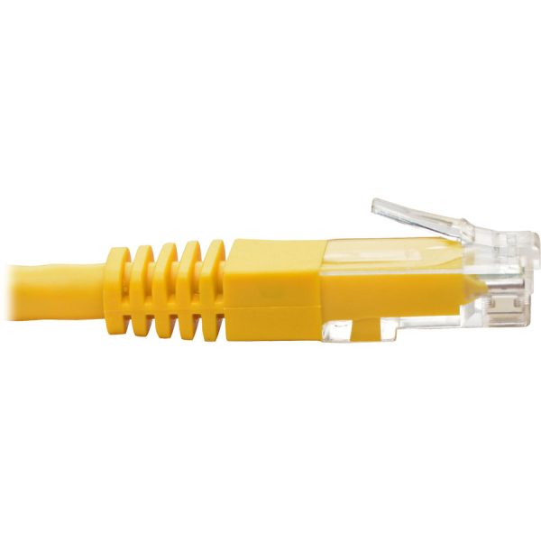 Eaton Tripp Lite Series Cat6 Gigabit Molded (UTP) Ethernet Cable (RJ45 M/M), PoE, Yellow, 3 ft. (0.91 m) - Image 3