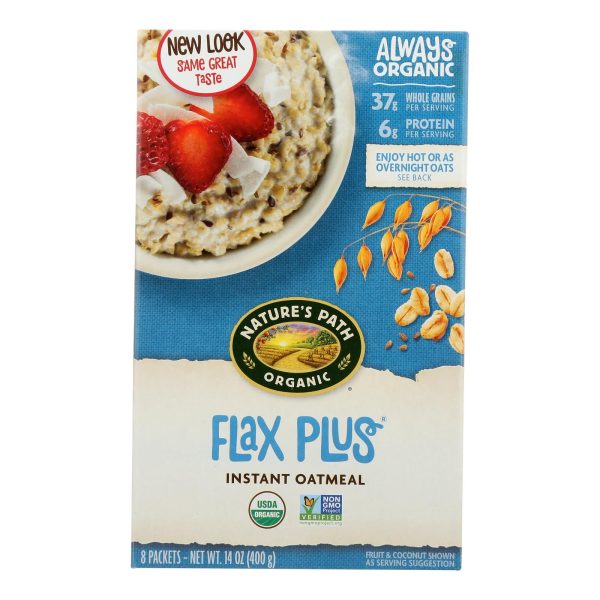 Nature's Path Hot Oatmeal - Flax Plus - Case of 6 - 14 oz. - Image 3