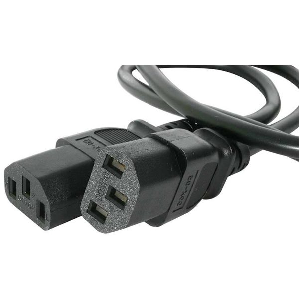 StarTech.com 6ft (2m) Computer Power Cord Y Splitter, NEMA 5-15P to 2x C13 Y Cable, 10A 125V, 18AWG, AC Power Cord, Monitor Power Cable - Image 2