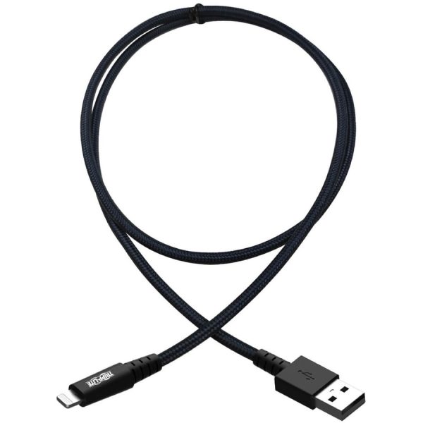 Eaton Tripp Lite Series Heavy-Duty USB-A to Lightning Sync/Charge Cable, UHMWPE and Aramid Fibers, MFi Certified - 1 ft. (0.31 m) - Image 2
