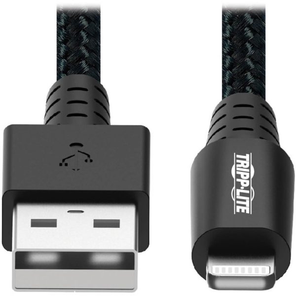Eaton Tripp Lite Series Heavy-Duty USB-A to Lightning Sync/Charge Cable, UHMWPE and Aramid Fibers, MFi Certified - 1 ft. (0.31 m) - Image 3