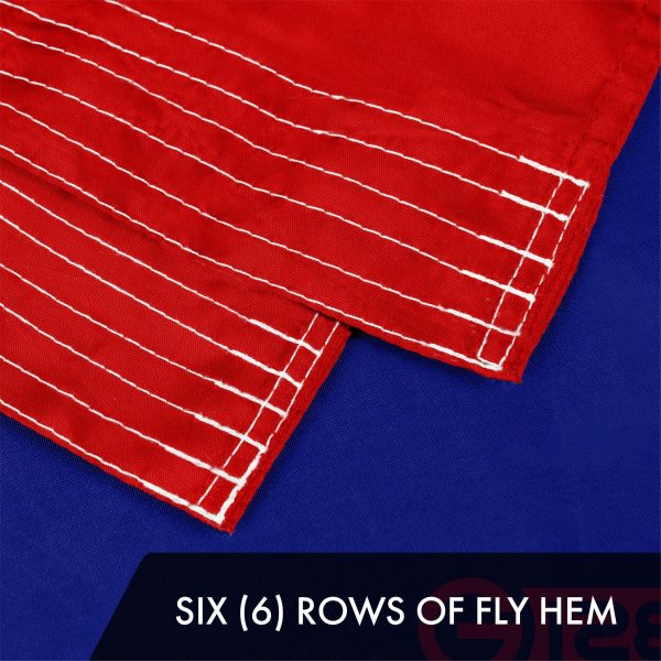 G128 2 Pack: Texas TX State Flag | 10x15 Ft | ToughWeave Series Embroidered 300D Polyester | Embroidered Design, Indoor/Outdoor, Brass Grommets - Image 5