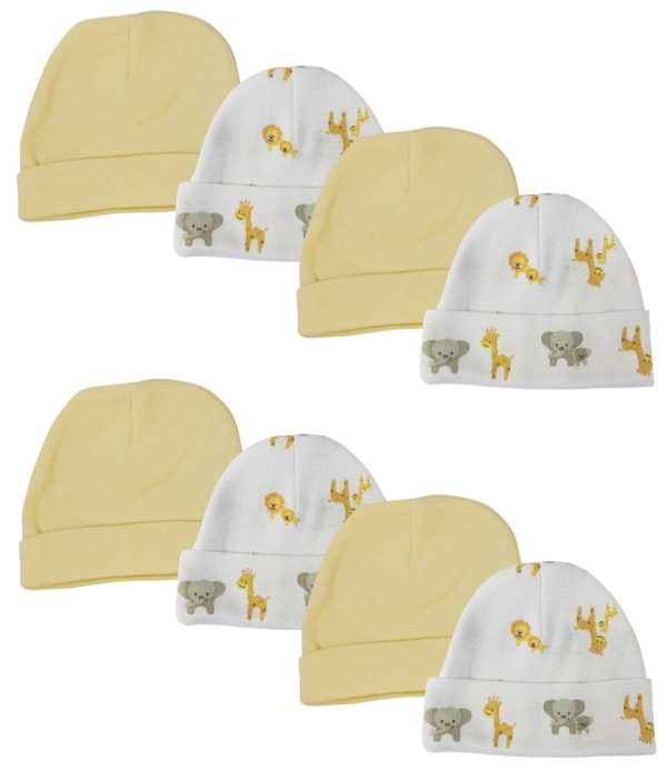 Baby Boy, Baby Girl, Unisex Infant Caps (pack Of 8) Nc_0393