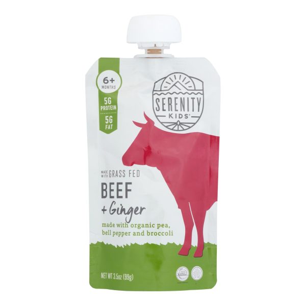 Serenity Kids - Pouch Beef Ginger - Case of 6-3.5 OZ - Image 3