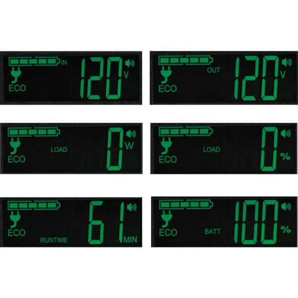 Eaton Tripp Lite Series 850VA 425W Standby UPS - 12 NEMA 5-15R Outlets, 120V, 50/60 Hz, USB, LCD, ENERGY STAR, Desktop/Wall - Image 4