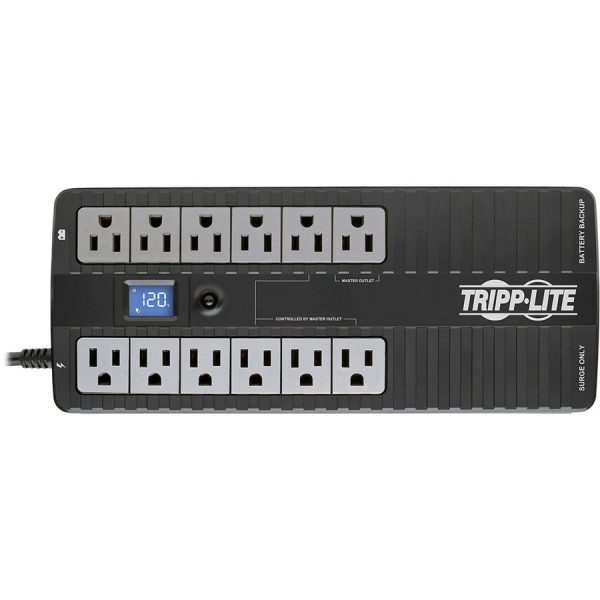Eaton Tripp Lite Series 850VA 425W Standby UPS - 12 NEMA 5-15R Outlets, 120V, 50/60 Hz, USB, LCD, ENERGY STAR, Desktop/Wall - Image 5