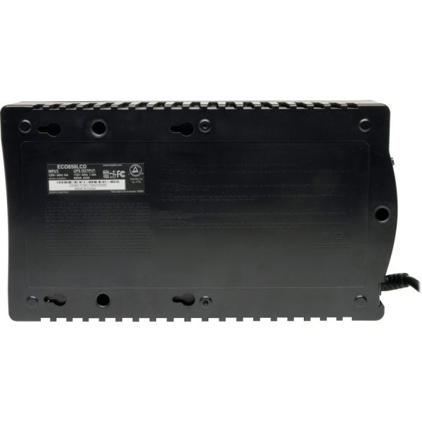 Eaton Tripp Lite Series 850VA 425W Standby UPS - 12 NEMA 5-15R Outlets, 120V, 50/60 Hz, USB, LCD, ENERGY STAR, Desktop/Wall - Image 7