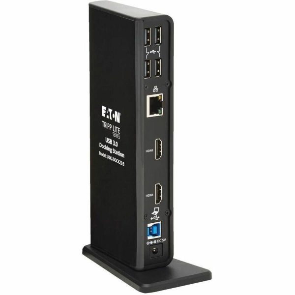 Eaton Tripp Lite Series USB-A / USB-C Dual Display Docking Station - 1080p 60 Hz HDMI, USB 3.x (5Gbps) and USB 2.0 Hub Ports, GbE - Image 5