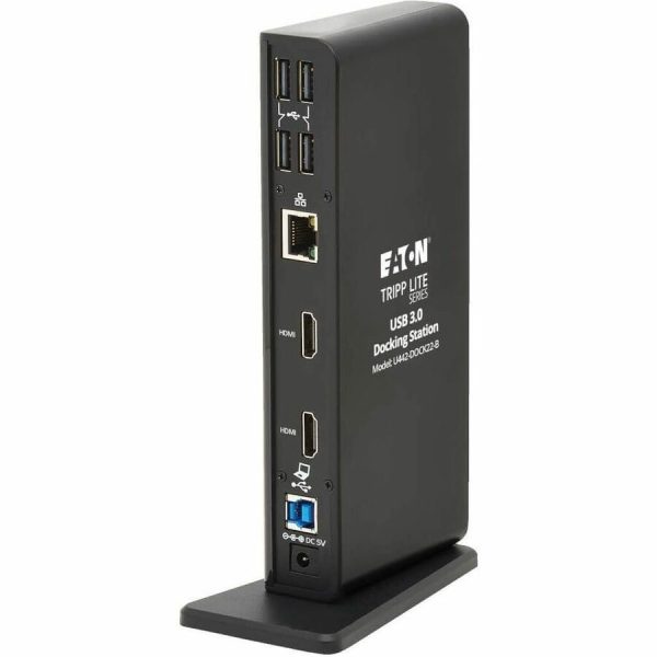 Eaton Tripp Lite Series USB-A / USB-C Dual Display Docking Station - 1080p 60 Hz HDMI, USB 3.x (5Gbps) and USB 2.0 Hub Ports, GbE - Image 7