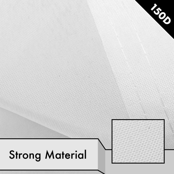 G128 10 Pack: Solid White Color Flag | 2.5x4 Ft | LiteWeave Pro Series Printed 150D Polyester | Indoor/Outdoor, Vibrant Colors, Brass Grommets, Thicker and More Durable Than 100D 75D Polyester - Image 4