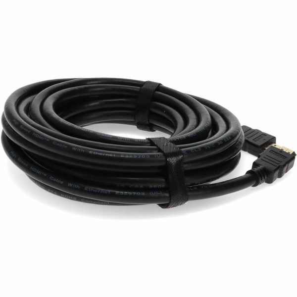 25ft HDMI 1.4 Male to HDMI 1.4 Male Black Cable Which Supports Ethernet Channel For Resolution Up to 4096x2160 (DCI 4K) - Image 6