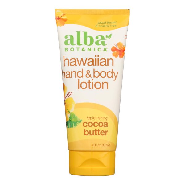 Alba Botanica - Hand & Body Lotion Haw Cocoa Butter - 1 Each 1-6 FZ - Image 2