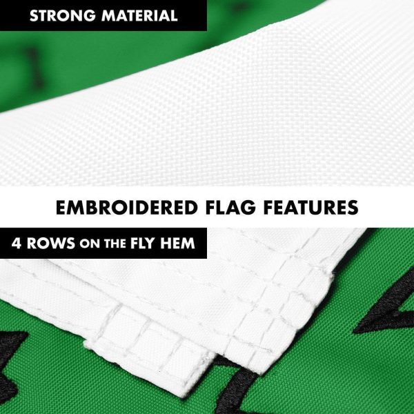 G128 Combo Pack: 6 Ft Tangle Free Aluminum Spinning Flagpole (White) & An Appeal to Heaven Flag 3x5 Ft, ToughWeave Series Embroidered 300D Polyester | Pole with Flag Included - Image 5