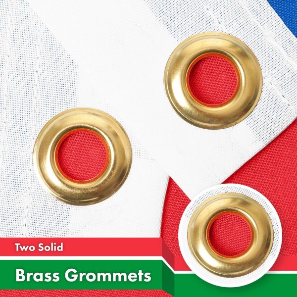 G128 2 Pack: South Sudan South Sudanese Flag | 3x5 Ft | LiteWeave Pro Series Printed 150D Polyester | Country Flag, Vibrant Colors, Brass Grommets, Thicker and More Durable Than 100D 75D Polyester - Image 2