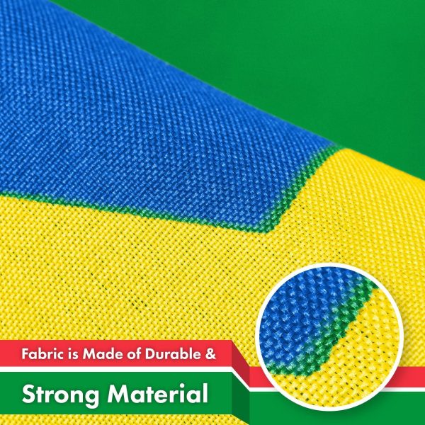 G128 2 Pack: South Sudan South Sudanese Flag | 3x5 Ft | LiteWeave Pro Series Printed 150D Polyester | Country Flag, Vibrant Colors, Brass Grommets, Thicker and More Durable Than 100D 75D Polyester - Image 4