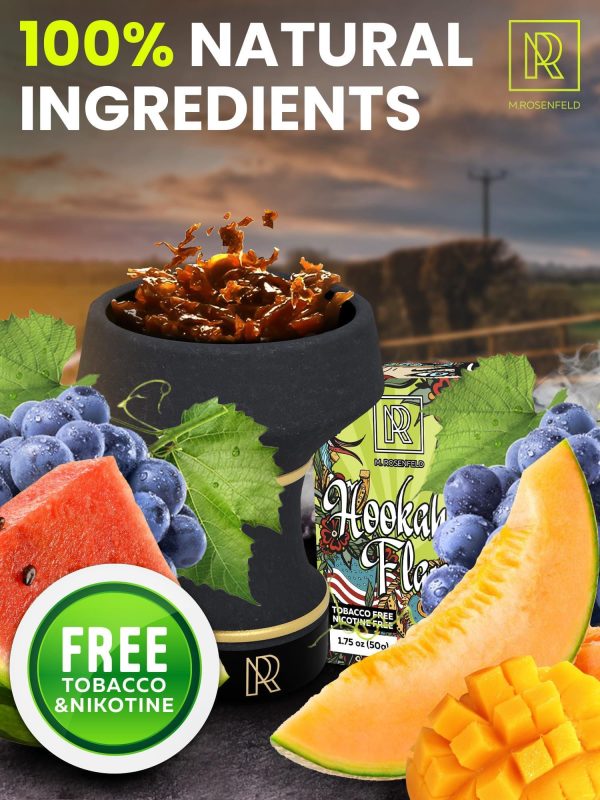 Chill Hookah Flavors Set   3 x 50g non tobacco hookah flavor for your Hookah Bowl (Mango   Sweet watermelon   Black grape) Hookah Bundle Pack of 3   Try these Tobacco Free Shisha - Image 3