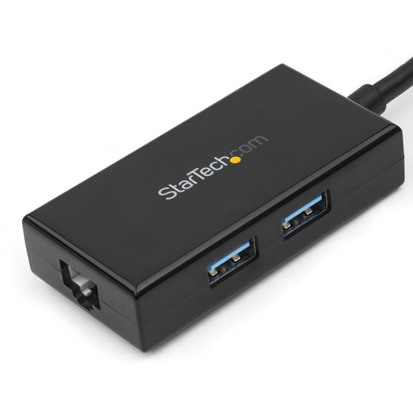 StarTech.com USB 3.0 to Gigabit Network Adapter with Built-In 2-Port USB Hub - Native Driver Support (Windows, Mac and Chrome OS) - Image 3