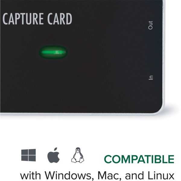 Plugable HDMI Capture Card USB 3.0 and USB-C, Record, Stream and Go Live with DSLR, 1080P 60FPS, HDMI Passthrough for Monitor - Image 4