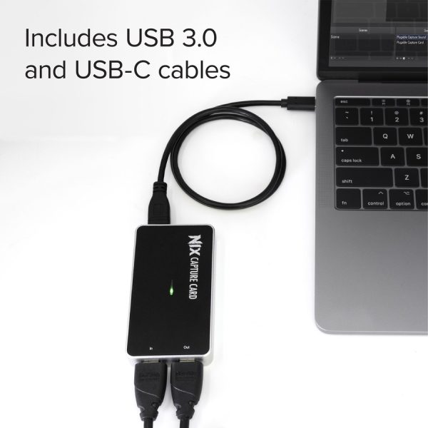 Plugable HDMI Capture Card USB 3.0 and USB-C, Record, Stream and Go Live with DSLR, 1080P 60FPS, HDMI Passthrough for Monitor - Image 5